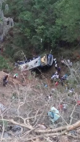 Accident d'autobús en Chiapas