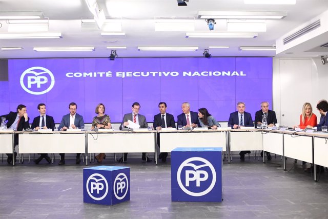 Rajoy preside la reunión del Comité Ejecutivo Nacional del PP