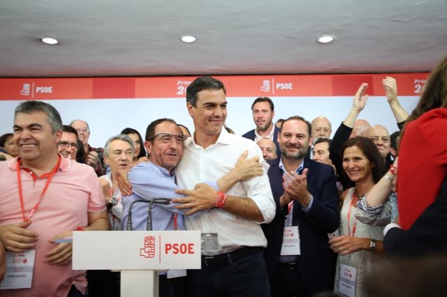 Intervención de Pedro Sánchez tras ganar las primarias