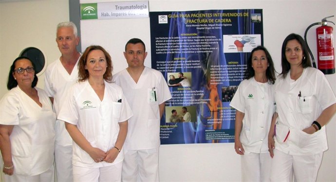 Traumatologos del Hospital de Valme, que ha sido premiado en el Congreso 