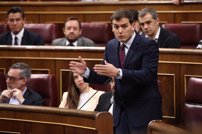 Albert Rivera en la sesión de control al Gobierno en el Congreso