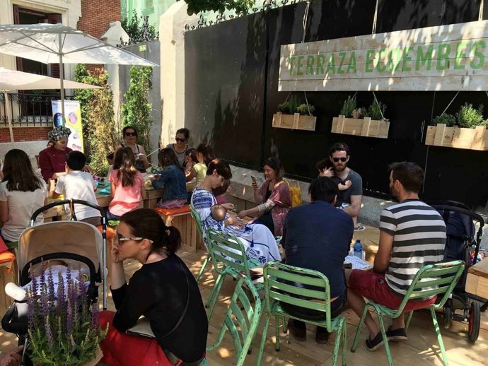 Recycling Market en la terraza del Palacio de Santa Bárbara de Madrid