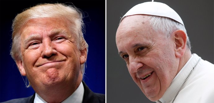 El Papa Francisco y Donald Trump