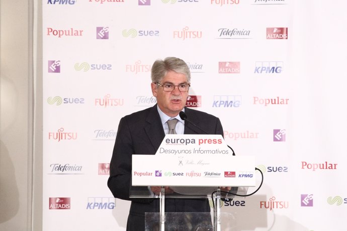 Alfonso Dastis en el Desayuno de Europa Press