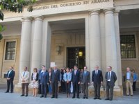 El delegado del Gobierno en Aragón les dice a los terroristas que "no lo van a conseguir"