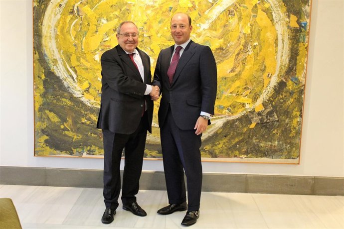 Juan Luis Bonet (Cámara de Comercio) y Juan Manuel Cendoya (Santander)