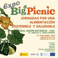 El Real Jardín Botánico acogerá el 3 y 4 de junio el 'Expo Big Picnic', una feria europea de alimentación sostenible