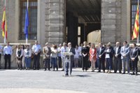El Gobierno de Aragón guarda un minuto de silencio y transmite su "compromiso solidario" con la convivencia