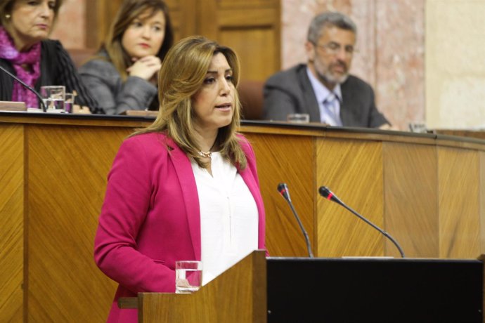 Susana Díaz interviene en el Parlamento de Andalucía