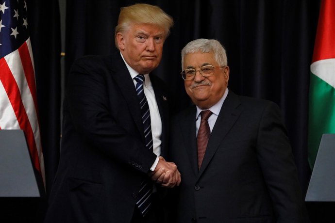 Donald Trump y Mahmud Abbas