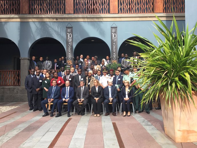 Foto de familia del encuentro de inteligencia Frontex África