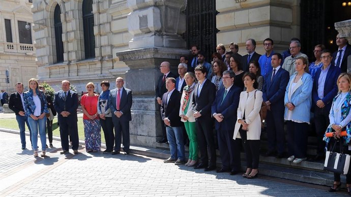 Concentración del PNV por el atentado de Manchester