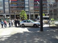 Un motociclista trasladado al San Pedro tras chocar con un vehículo entre Gran Vía y San Antón en Logroño