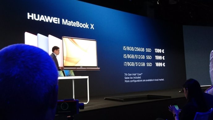 Presentació dels nous MateBook d'Huawei.
