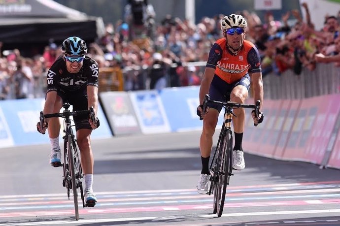 Nibali supera a Landa en el Giro