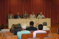 Los exdiputados del Parlamento andaluz Valderas, Matías Conde y Marín Rite ponen voz a su experiencia en la UHU