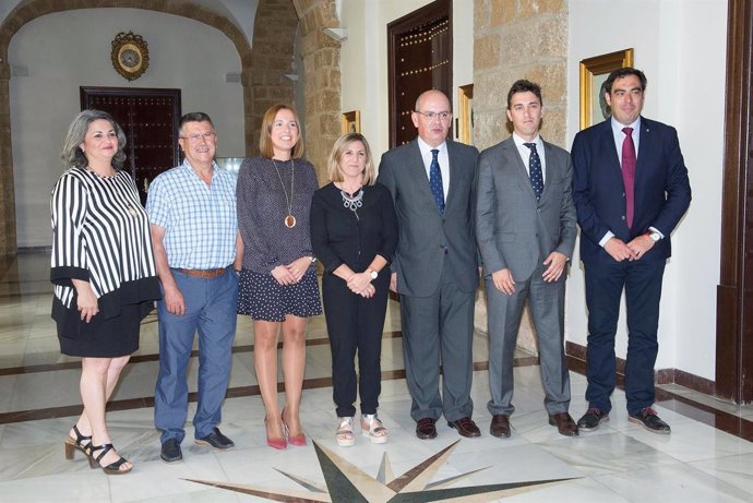 Irene García con organizaciones empresariales de la provincia de Cádiz