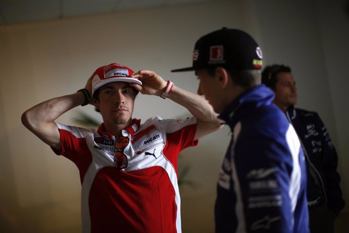 Jorge Lorenzo y Nicky Hayden en 2012