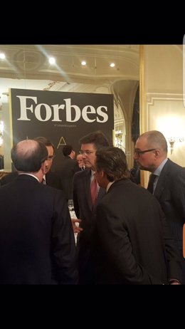 Rafael Catalá, en la entrega de los Premios Forbes