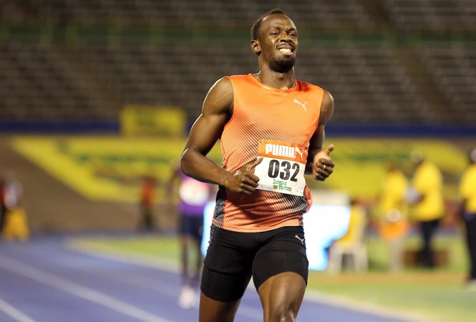 Usain Bolt se lesiona en los Nacionales de Jamaica