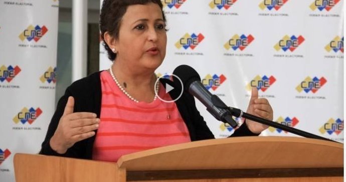 Tibisay Lucena, presidenta del CNE, Veneçuela