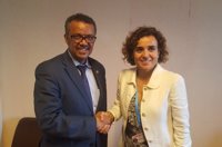 Montserrat felicita al nuevo director general de la OMS y confía en su trabajo para "construir una sociedad más sana"