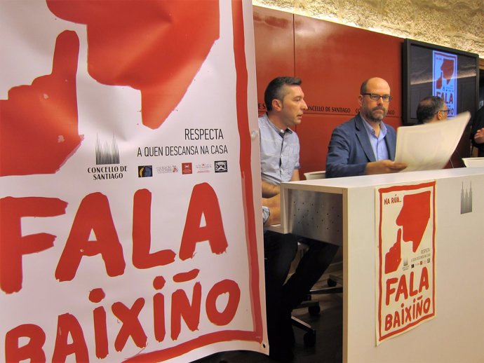 Presentación de la campaña Fala Baixiño en Santiago                        