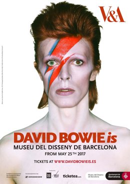Cartell exposició David Bowie a Barcelona