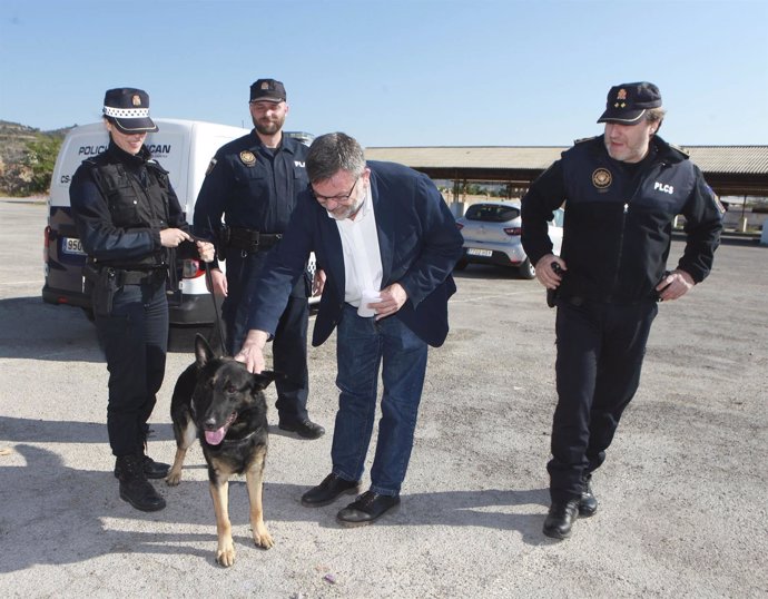 NUEVE ES EL PRIMER PERRO DE LA UNIDAD CANINA