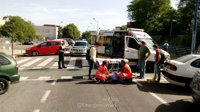Sucesos.- Herido leve un ciclista tras chocar contra un turismo en un carril bici de la Cartuja