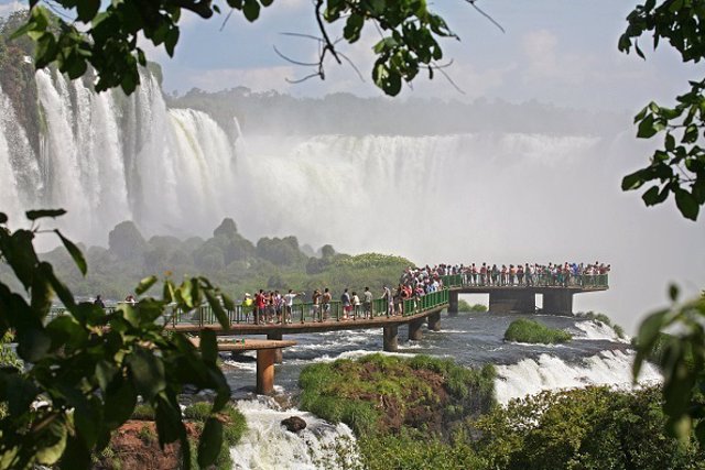 Iguazu Falls / Iguassu Falls / Iguaçu Falls on the border of Brazil and Argentin