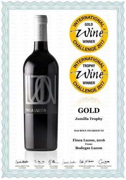 Finca Luzón 2016, elegido el mejor vino D.O. Jumilla