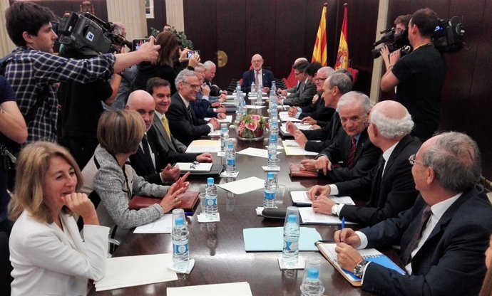 El fiscal general de l'Estat José Manuel Maza en la Junta de Fiscals Superiors