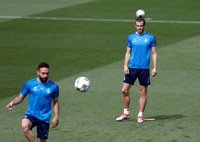 Bale y Carvajal completan la sesión de entrenamiento pensando en la final de Cardiff
