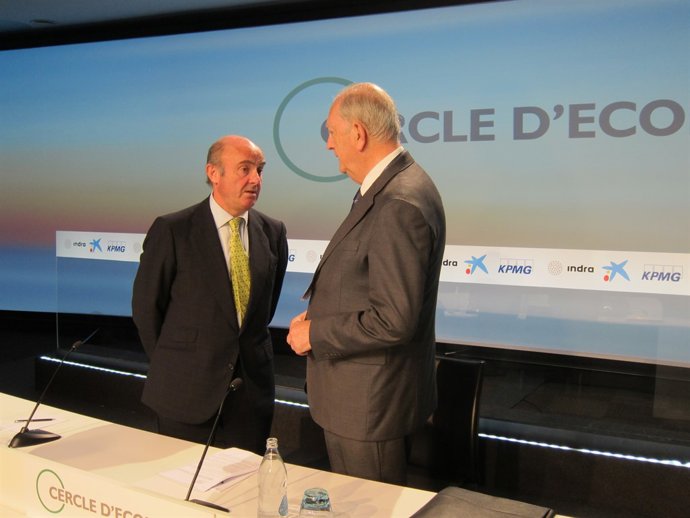 Ministre Luis de Guindos, Juan José Brugera (pte.Cercle d'Economia)