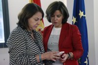 La vicepresidenta recibe a la esposa del opositor venezolano Antonio Ledezma