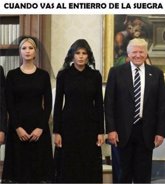 Foto: Los mejores memes de la visita de Trump al Papa
