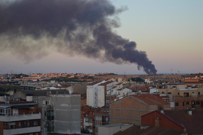Incendio en Lleida