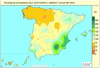 La falta de lluvias acumulada desde octubre se mantiene en el 12% por debajo de lo normal y se agudiza en el noroeste