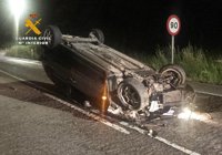 Investigado un conductor ebrio y sin carnet que se dio a la fuga y tuvo un accidente