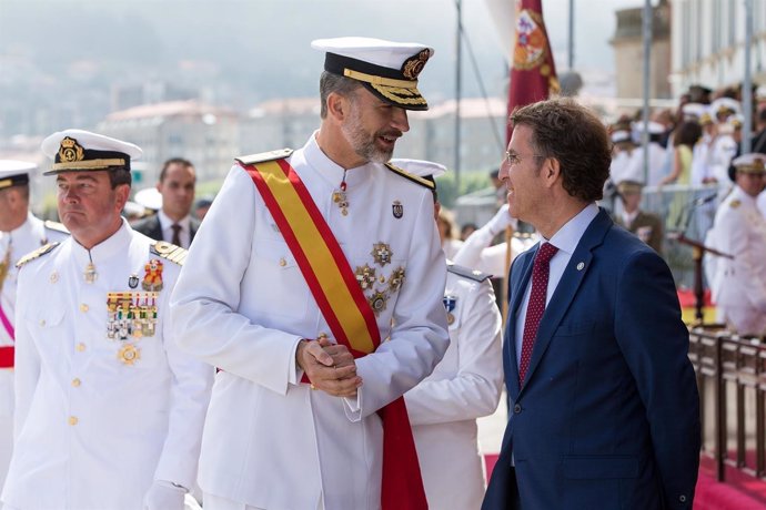 El Rey Felipe y Feijóo