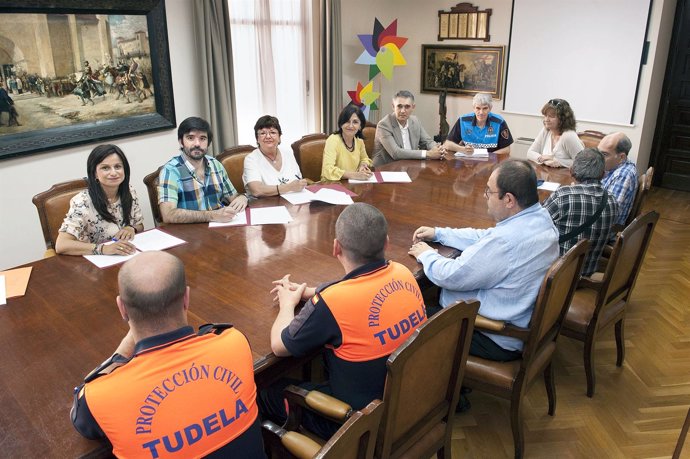 Convenio firmardo con Protección Civil de Tudela, Cintruénigo y Milargo