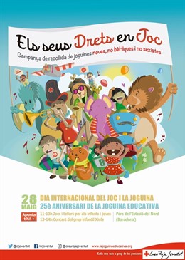 Cartel de la jornada de Creu Roja Joventut sobre el juego