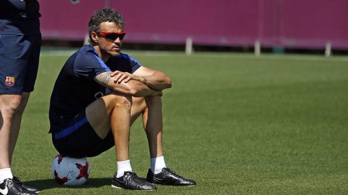 Luis Enrique Barcelona entrenamiento