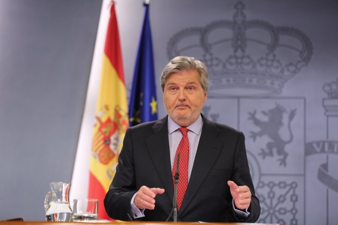 Iñigo Méndez de Vigo en la rueda de prensa tras el Consejo de Ministros