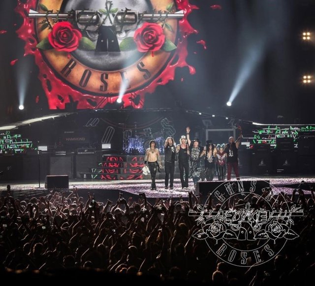 La organización del concierto de Guns