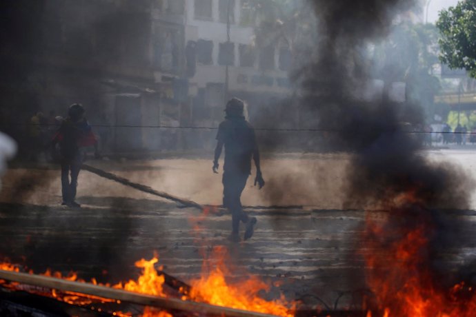 Protestas contra el Gobierno en Caracas