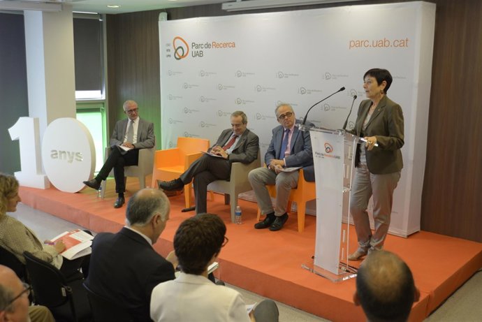 Margarita Arboix, en el acto de celebración de los 10 años del Parc de Recerca