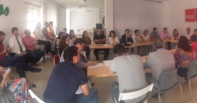 Reunión de la Comisión Ejecutiva del PSOE de Huelva. 