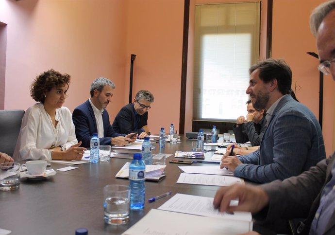 Reunión de la comisión de seguimiento de la EMA, con D.Montserrat, T.Comín